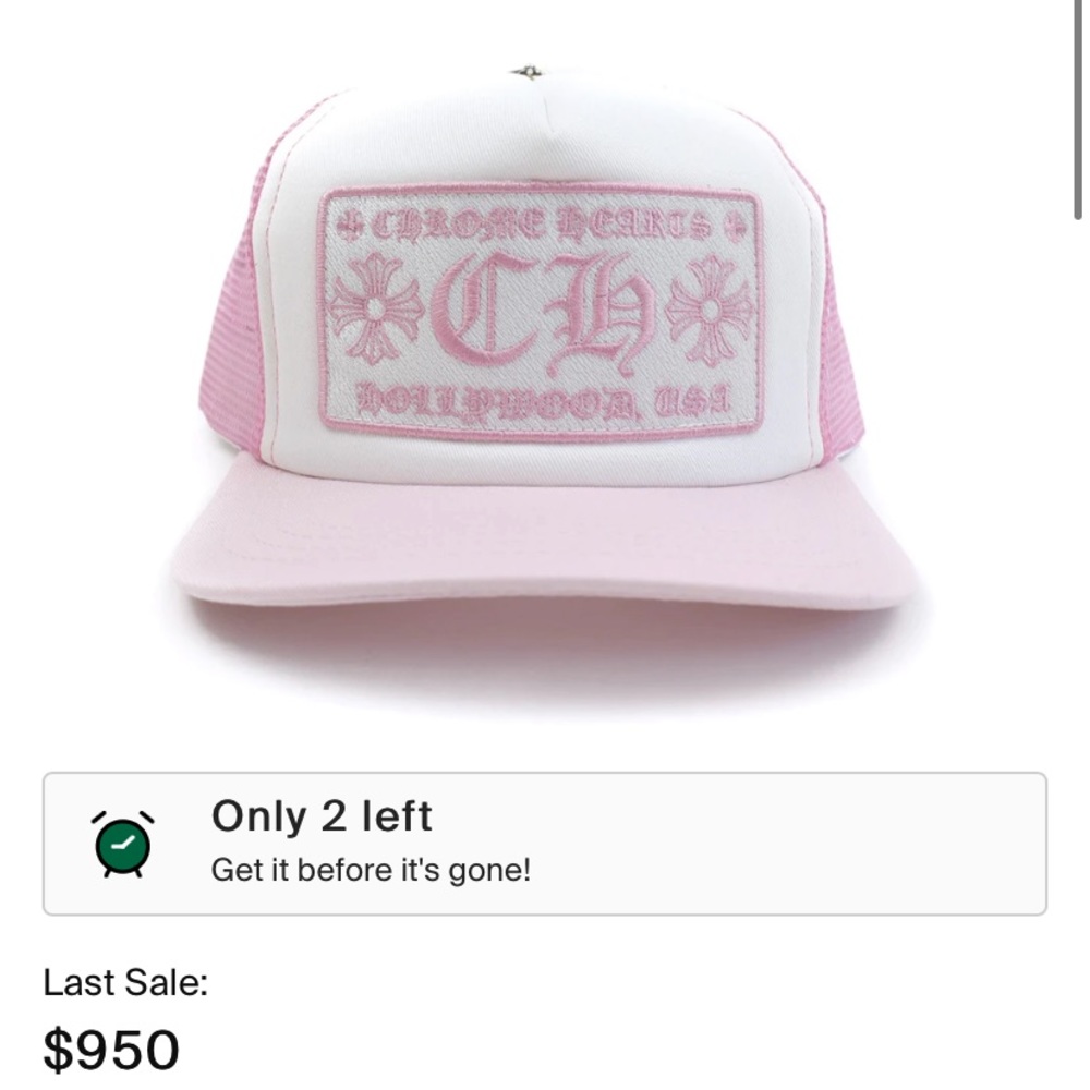 An NEW PINK CHROME HAT WITH BAG INCLUDED! - Picture 3 of 3